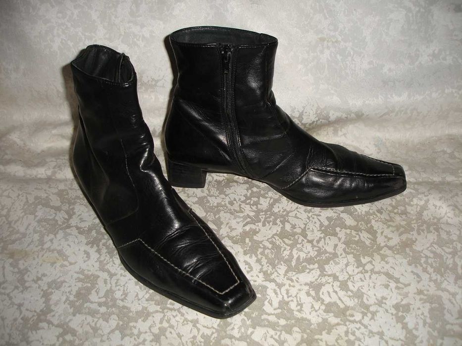 Полусапожки/ПІВЧОБОТИ розміру 6 1/2. ЧОРНІ. Paul Green. Австрія.