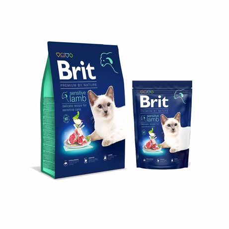 Корм для кошек Brit Premium by Nature Sensitive Lamb с ягненком 8 кг.