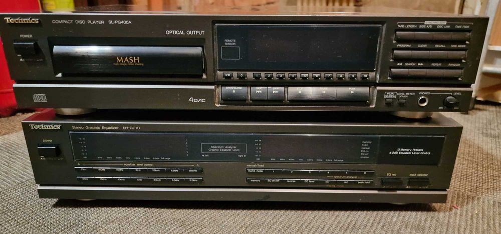 Technics  Equalizer SH-GE70, CD SL-PG400A