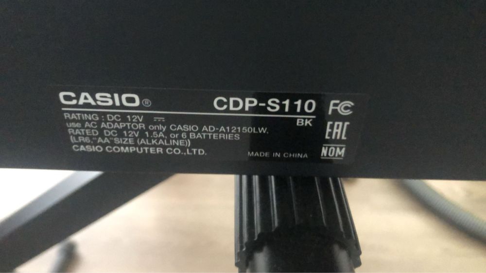 Casio CDP-S110 Piano Digital 88 teclas