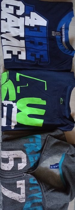 3 bluzy z długim rękawem 134