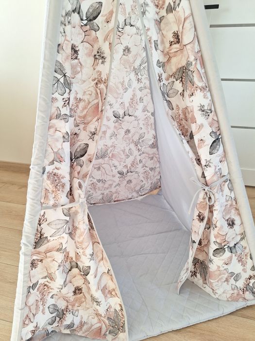 Namiot dla dzieci TIPI wigwan szary poduszki gratis
