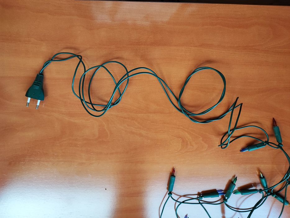Série de luzes fixas de natal para árvore pequena