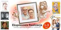 Portrety i Karykatury na Zamówienie - Ekspresowy prezent w 1-3 Dni
