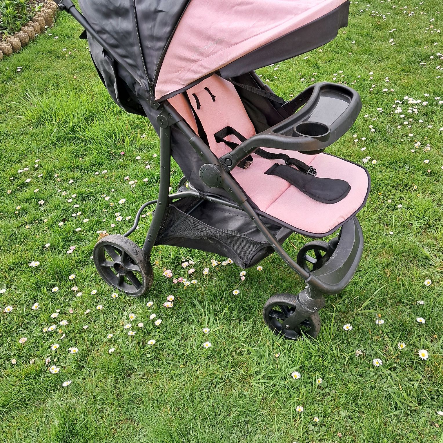 Spacerówka różowa wózek spacerowy dla dziewczynki