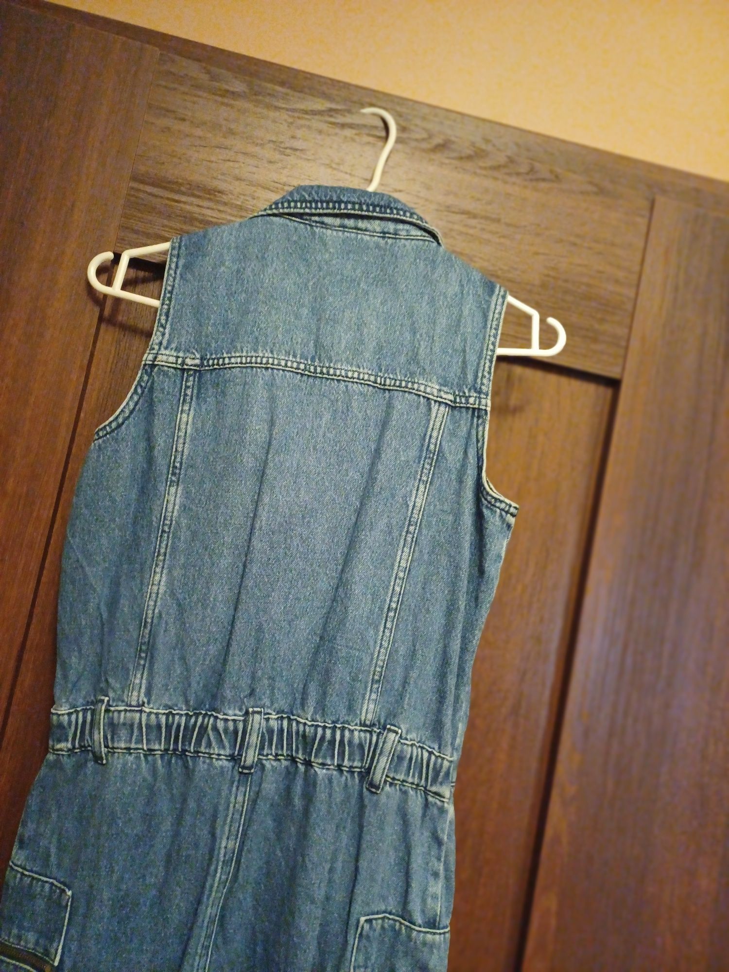 Jeansowa sukienka River Island 36, midi
