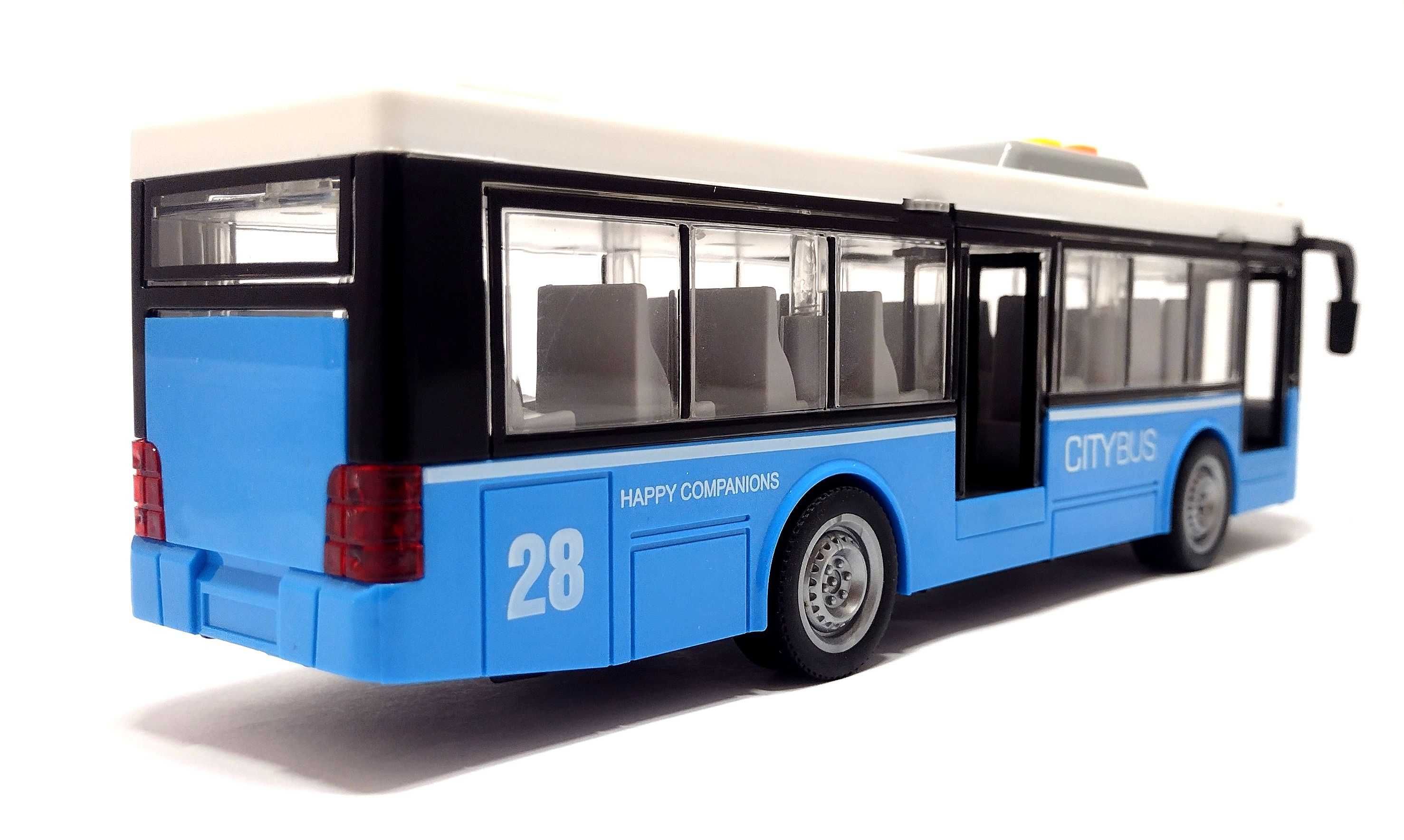 Autobus miejski z dźwiękiem Niebieski