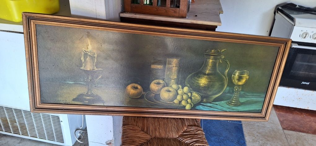 Quadro antigo em perfeito estado