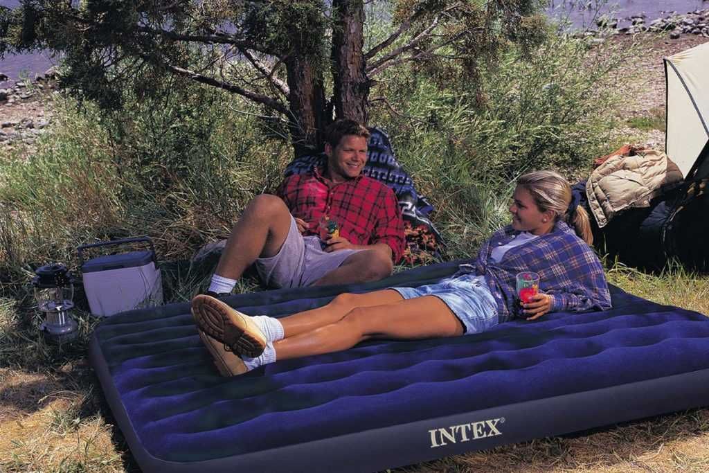 Надувной матрас Intex односпальный, двухспальный. Кровать надувная
