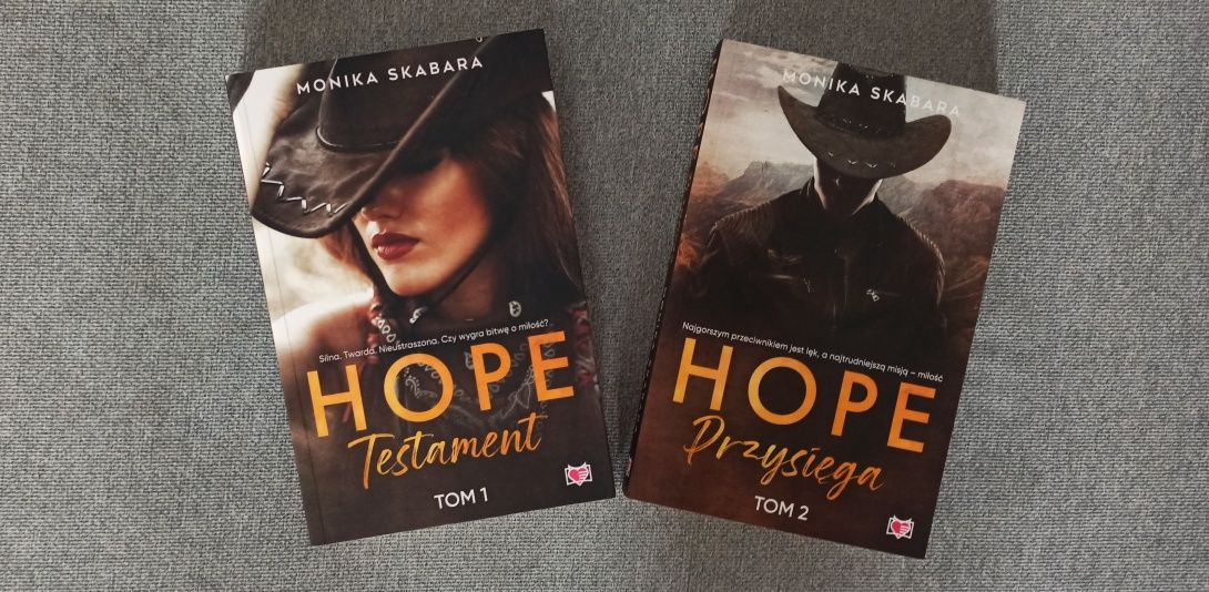 Monika Skabara - Seria Hope Testament, Przysiega, 2 Tomy NOWE!