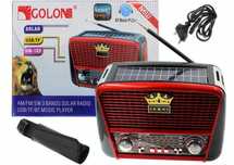 Nowe radio solarne przenośne RETRO sieciowo-bateryjne AM, FM, SW