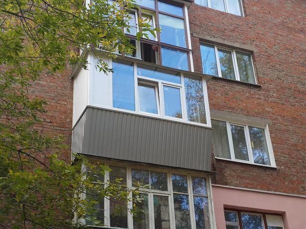 Балконы под ключ,крыша на балкон,наружная и внутренняя отделка балкона