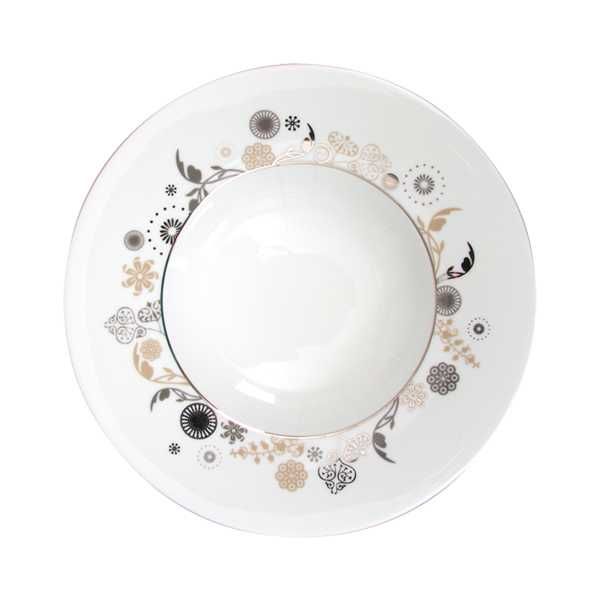 SPAL Serviço jantar Flower Rain Platina 56 pçs NOVO