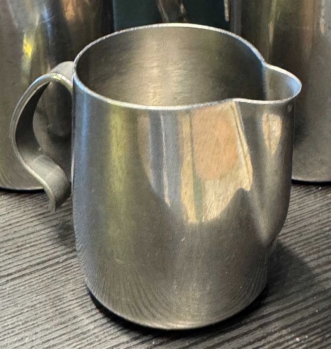 Leiteira / Jarro para aquecer leite em inox