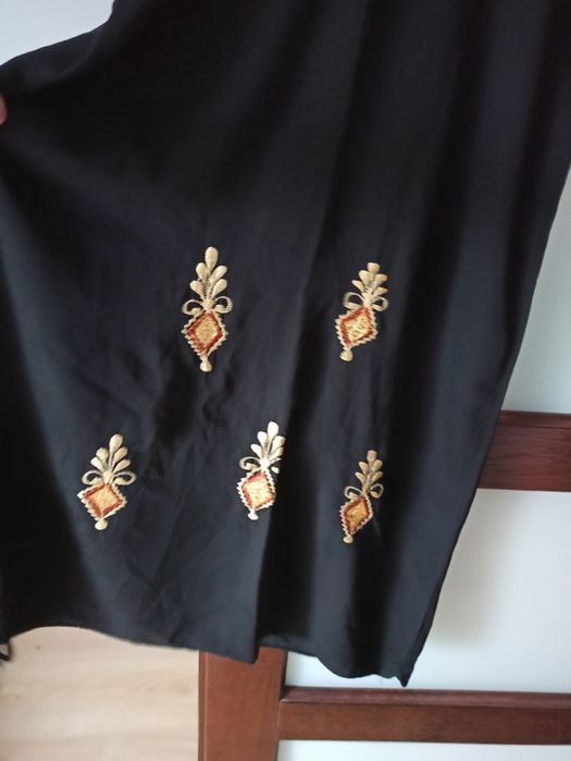 Sukienka boho z  haftem 38 Boho  jesień