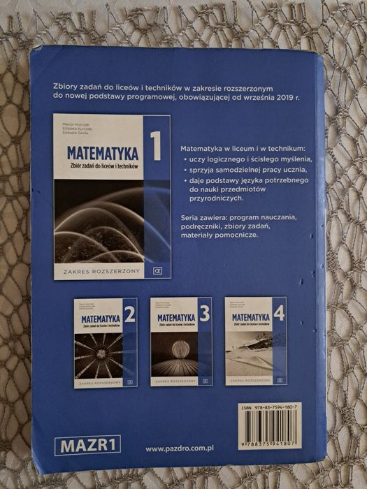 Zbiór zadań matematyka Pazdro