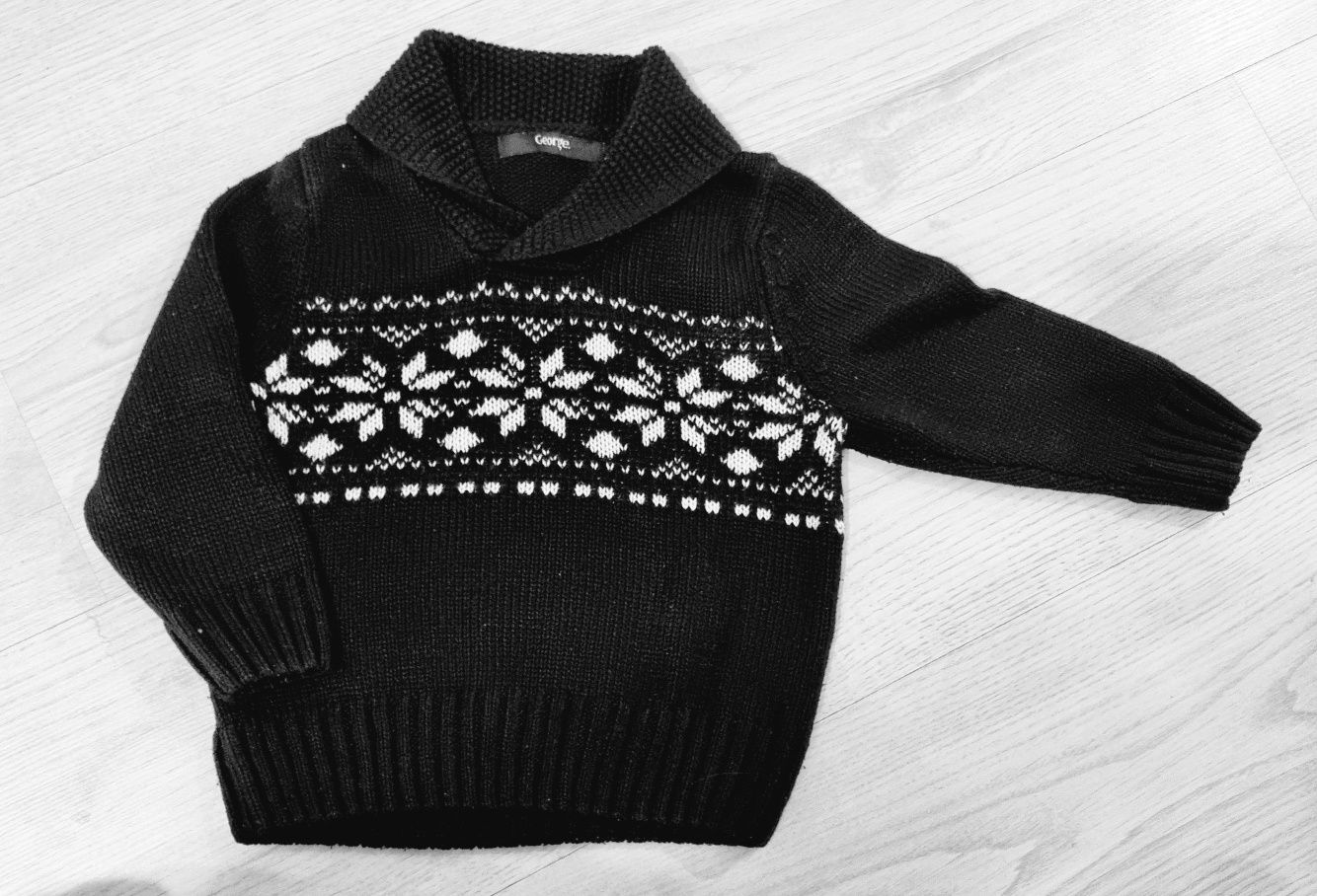 Sweter w norweskie wzory