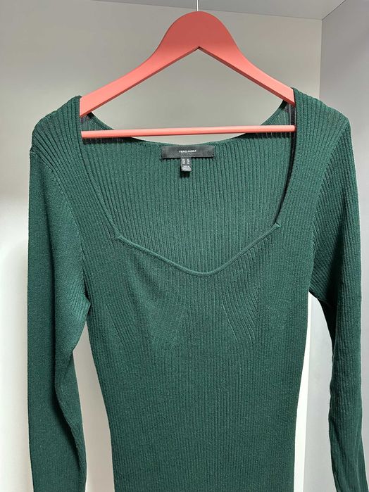 Сукня міді осіння жіноча Vero Moda, розмір XL, колір темно-зелений