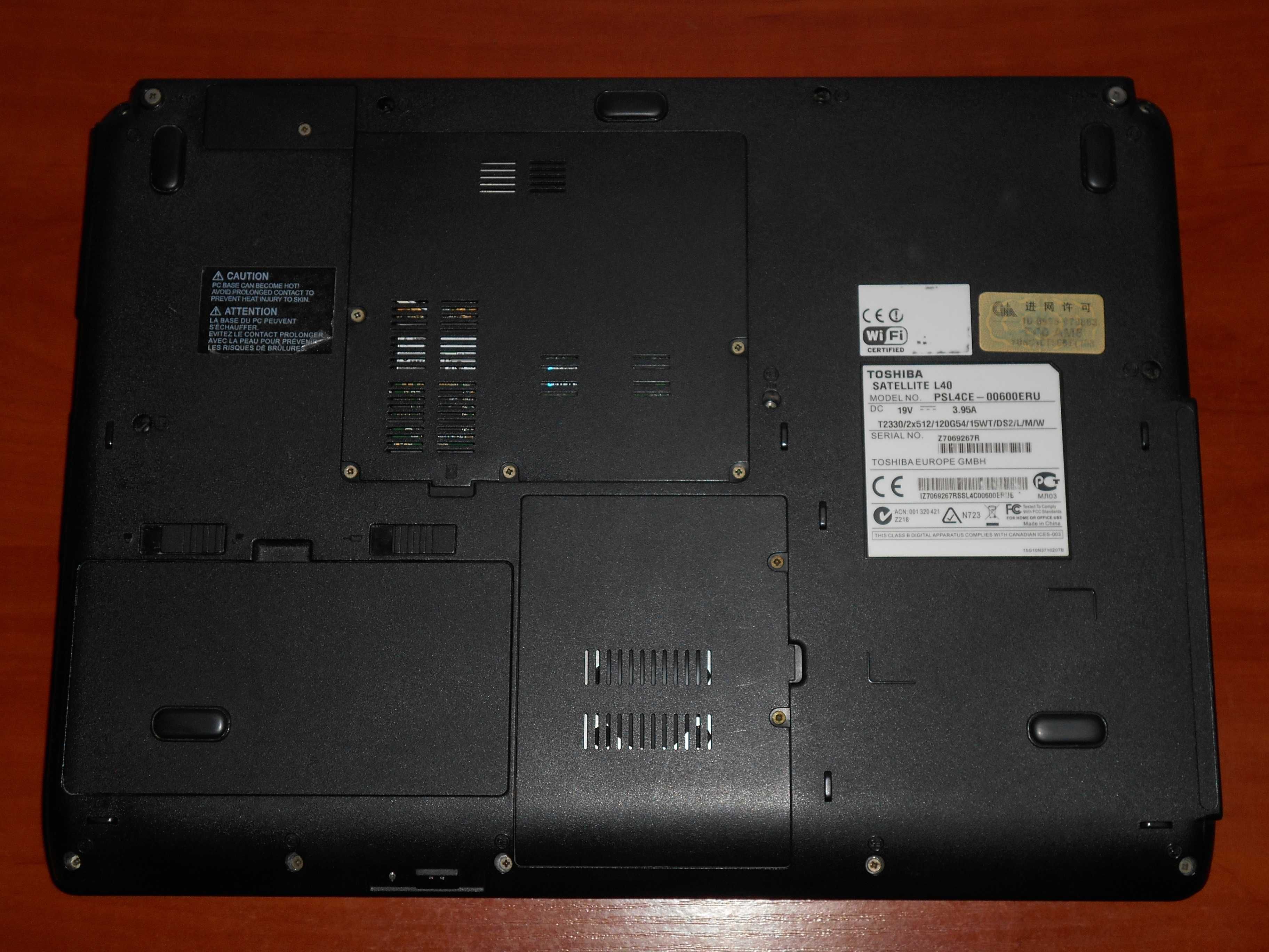 Ноутбук Toshiba Satellite L40 - 15,4" - 2 Ядра - 2Gb/200Gb - Идеал !