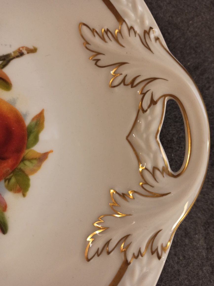 Carl Tielsch CT ALTWASSER Patera Porcelana Śląska Piękna