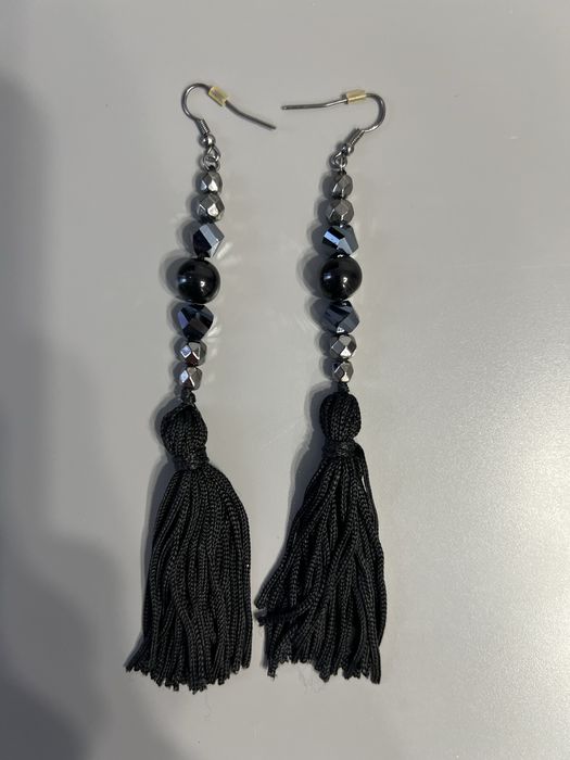 Okazja! Kolczyki czarne długie