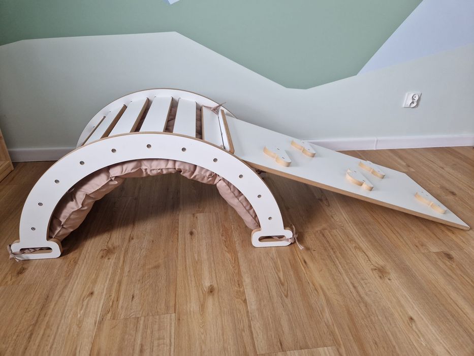 Bujak montessori 3w1 - z zjeżdzalnią/scianką i poduszką