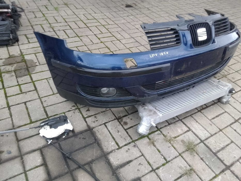 SEAT LEON 1 TOLEDO 2 zderzak przód grill LB5N pod spryski