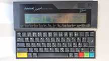 Amstrad Notepad Computer NC100. RETRO. Interpreter BASIC. Z80 CPU.