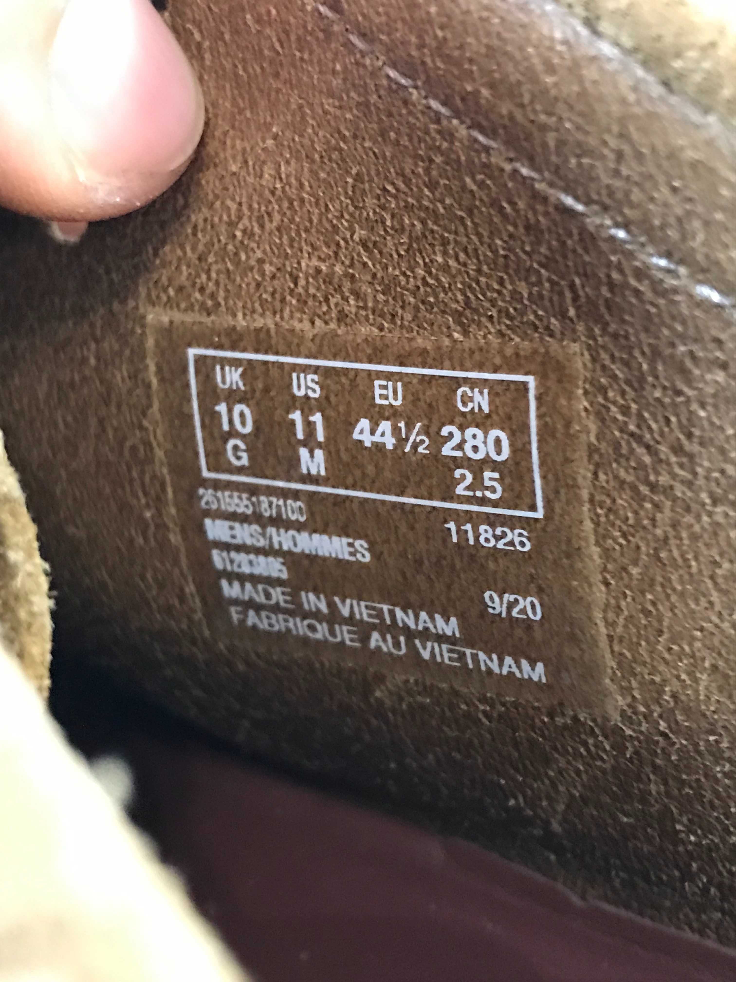 Skórzane mokasyny Clarks Wallabeeevo rozm. 44,5
