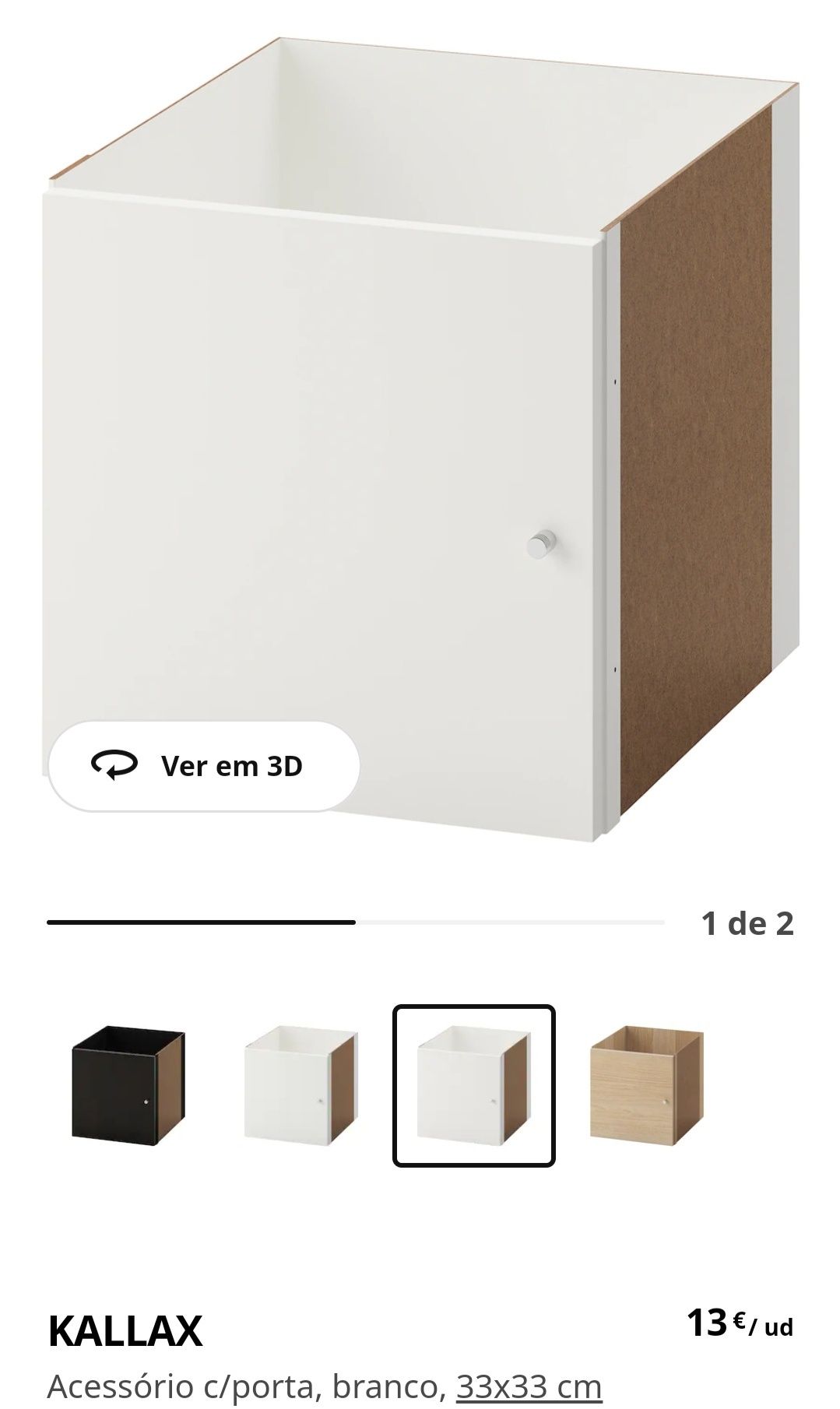 Cubos portas ikea