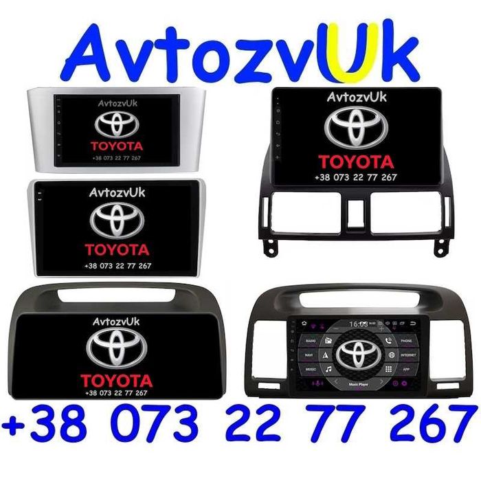 CarPlay AVENSIS Т25 Toyota CAMRY 30 Авенсис T250 Android 14 Магнитола