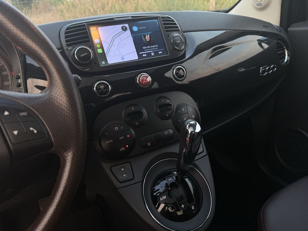 Fiat 500 - Caixa Automática c/ GPS e CarPlay - 1.2 Dualogic
