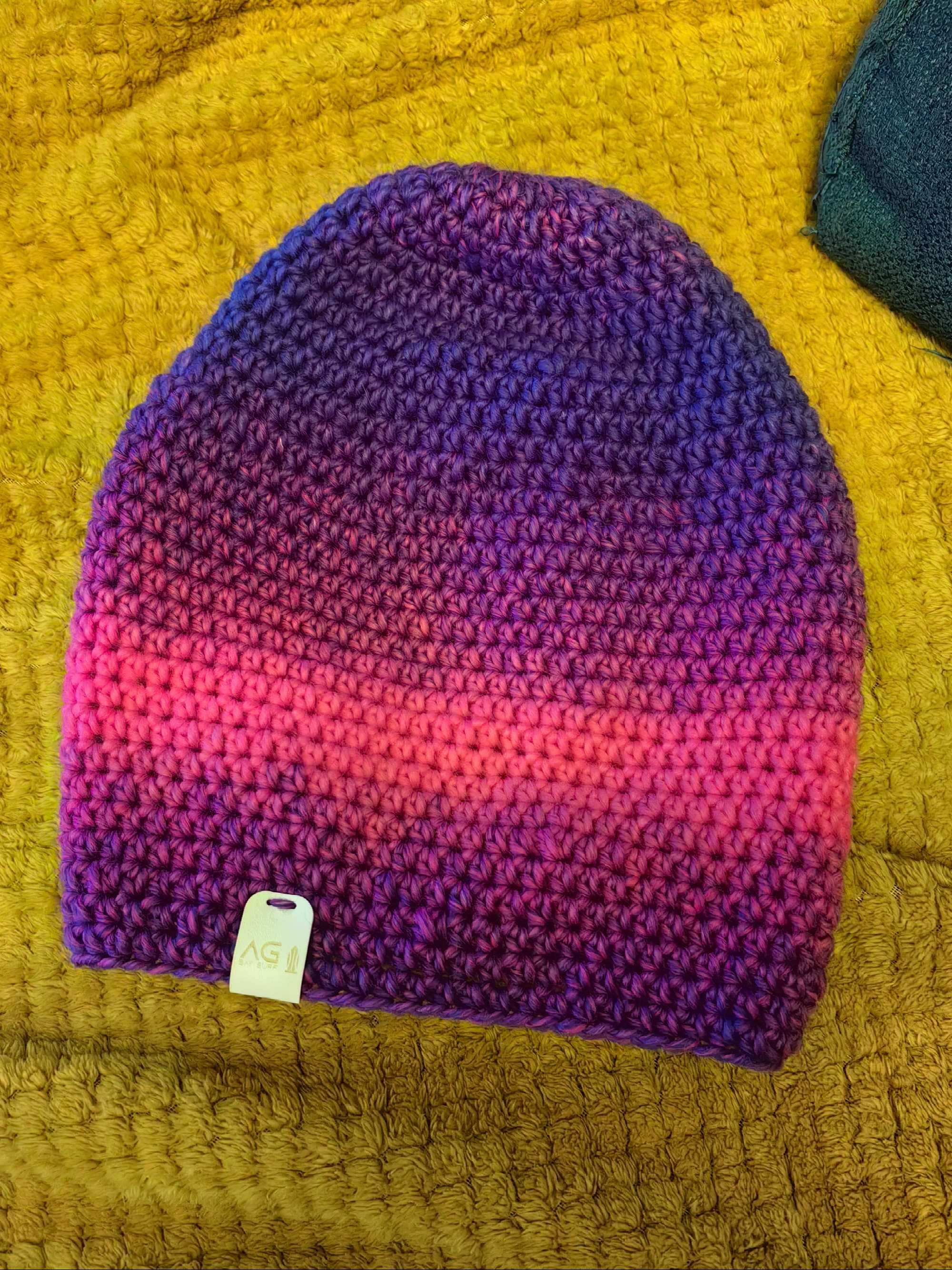 Czapka handmade smerfetka beanie