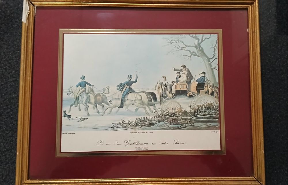 Quadro "La vie d'un Gentilhomme en toute Saisons: Hiver"