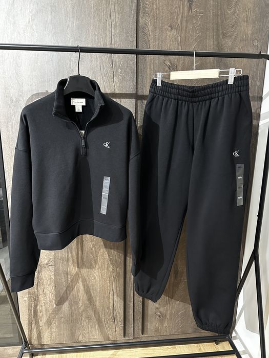 Костюм жіночий спортивний теплийкельвін кляйн archive logo fleece xs m