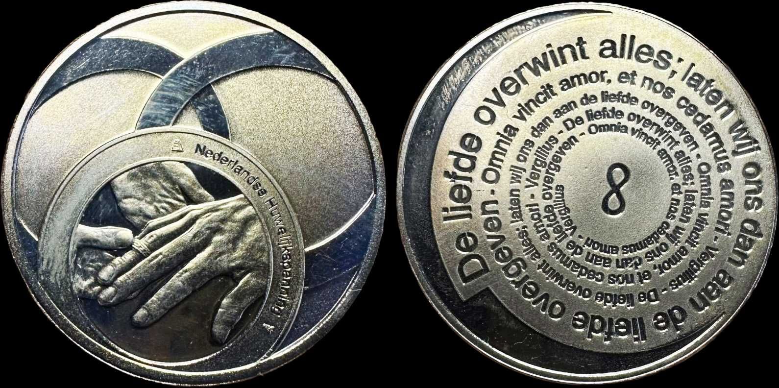 Medalha - 2002 - Holanda - Casamento Real - Omnia Vincit