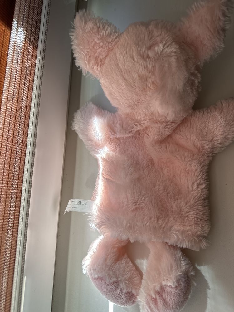 Игрушка-перчатка розовая свинка, 35 см