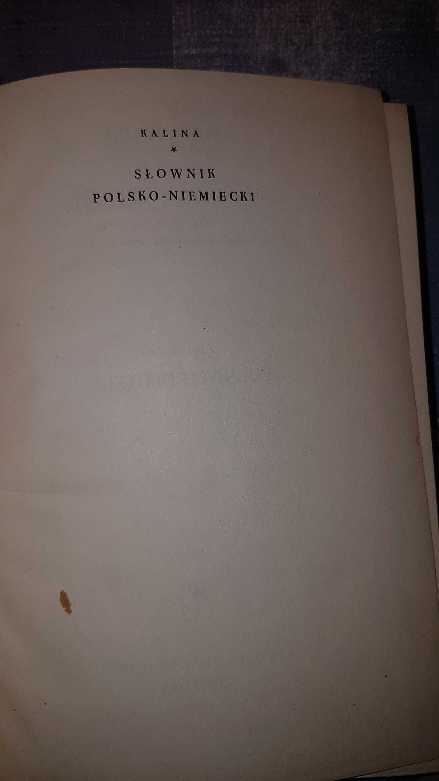 stary słownik polsko niemiecki 1957r. dla kolekcjonerów