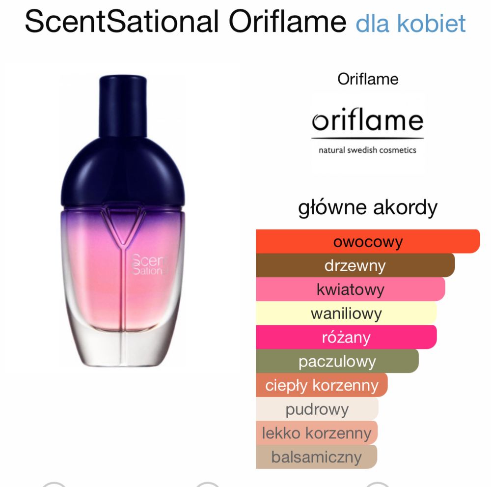 Perfumy Scent Sational Oriflame Unikat