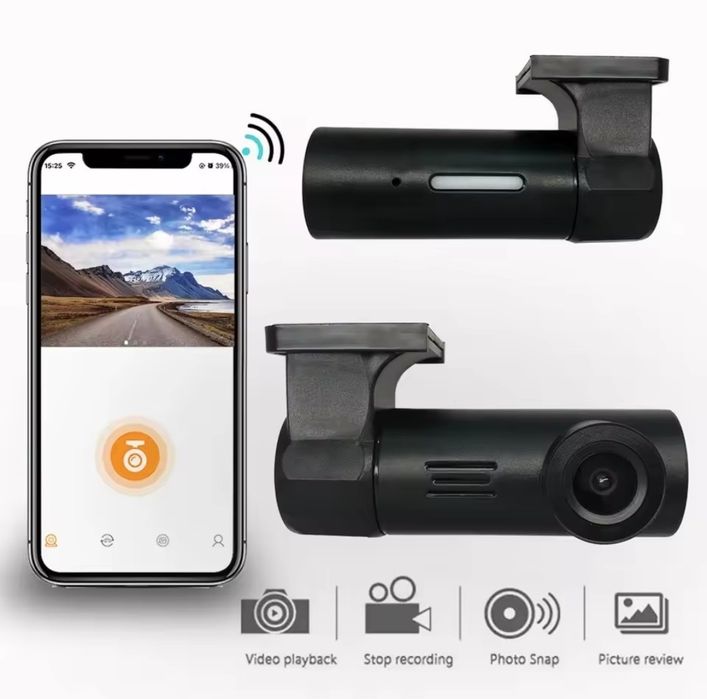 Автомобільний Wi-Fi відеореєстратор HD 1080P,керуванням застосунок