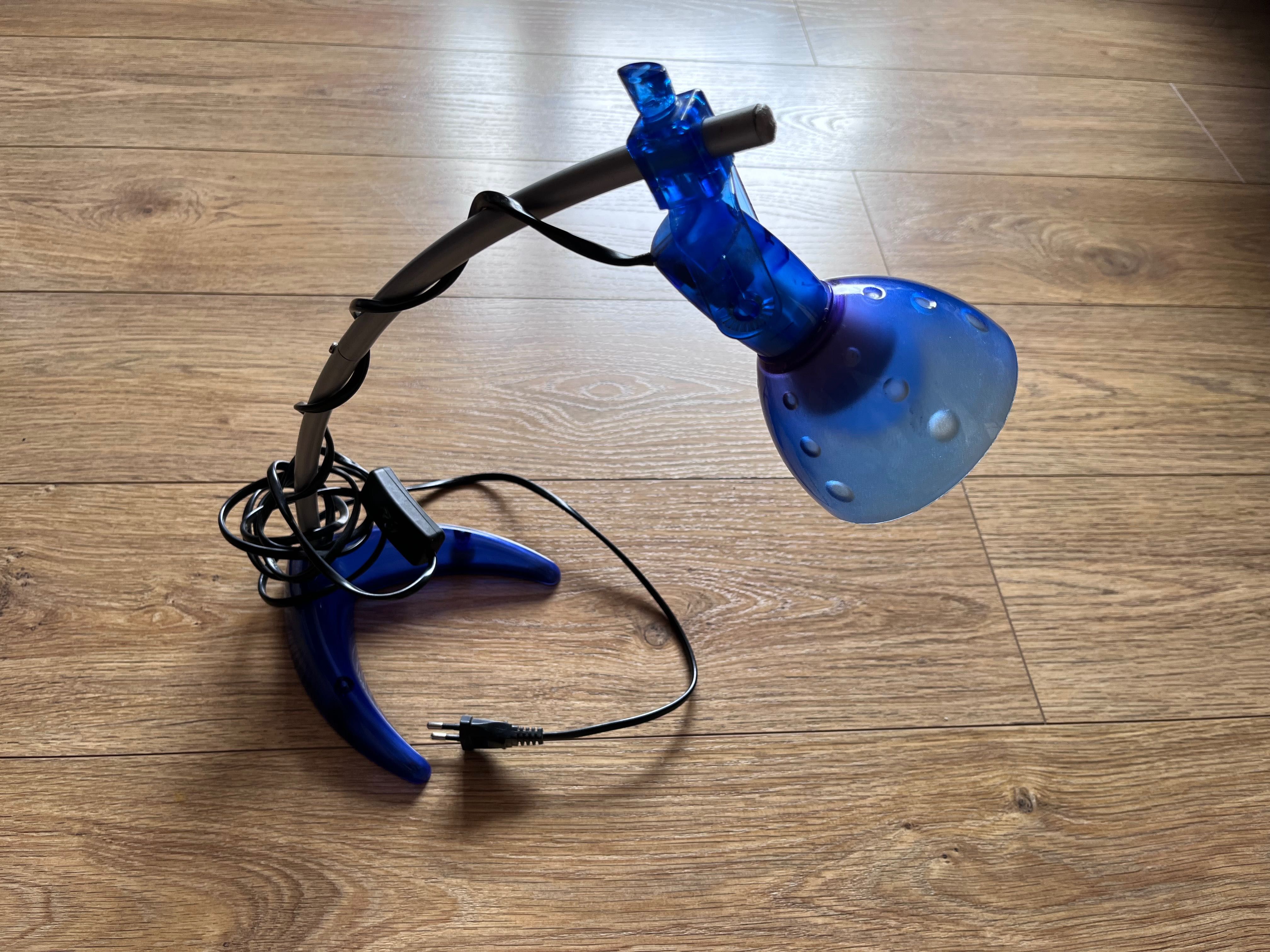 lampka na biurko ikea granatowa niebieska