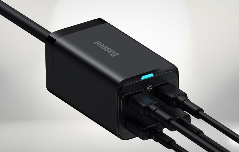 Ładowarka Sieciowa Baseus Gan3 Pro 2Xusb-C + 2Xusb, 100W (Czarna)