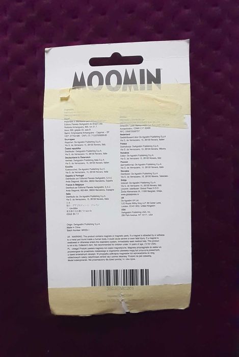 Zestaw 6 magnesów z Muminkami na lodówkę Moomin DeAgostini