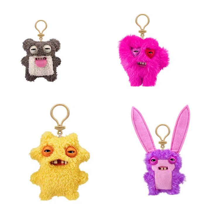 Мʼяка іграшка брелок Fuggler Фаглер Фуглер,фаглер чорний нова колекція