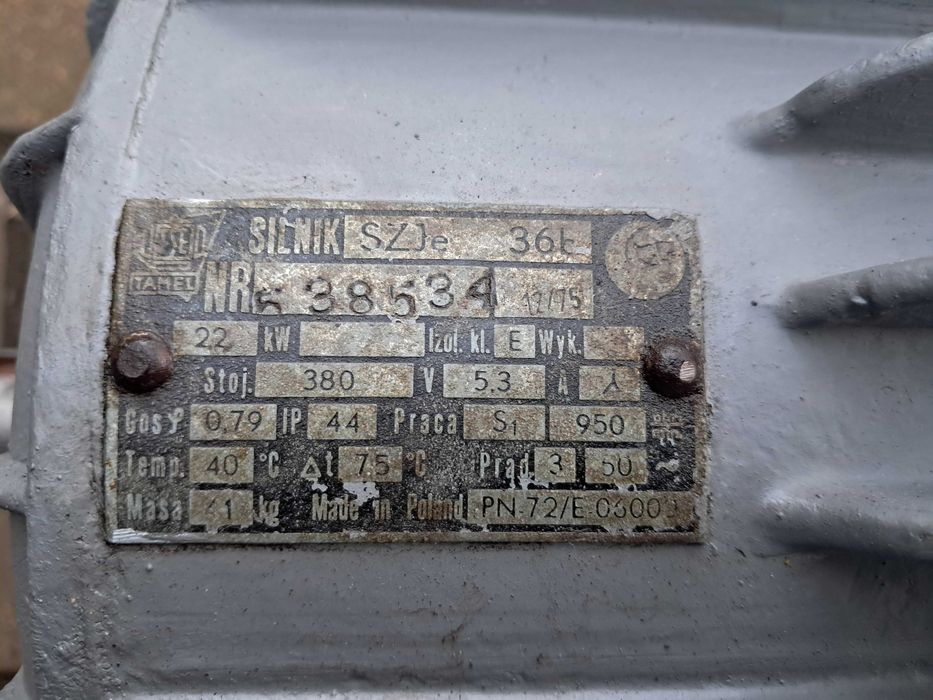 Silnik elektryczny 2,2kw 950 obrotów .Wysyłka