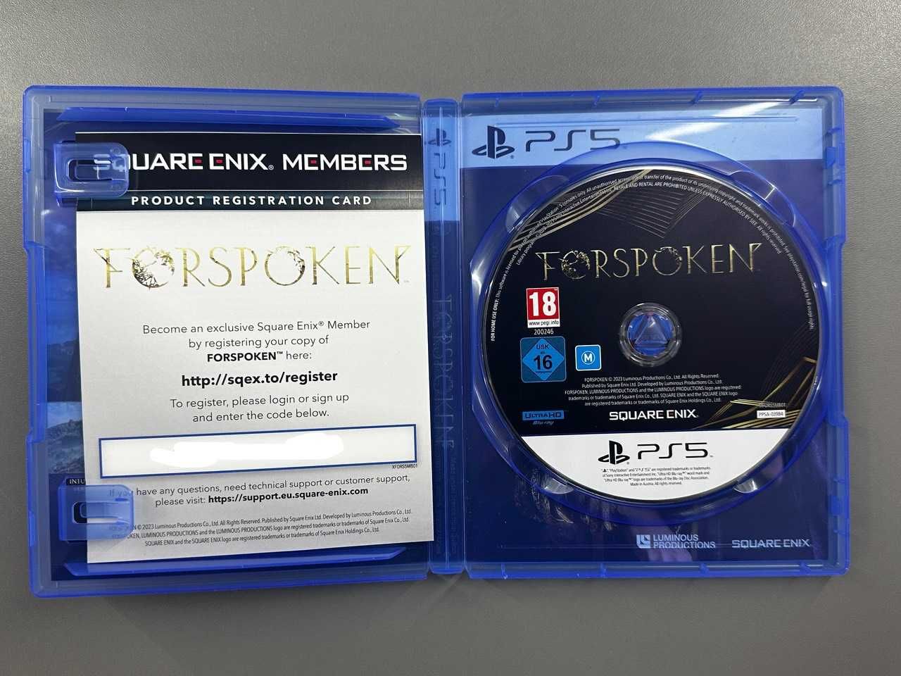 Ігровий диск для PS5, Playstation 5 Forspoken