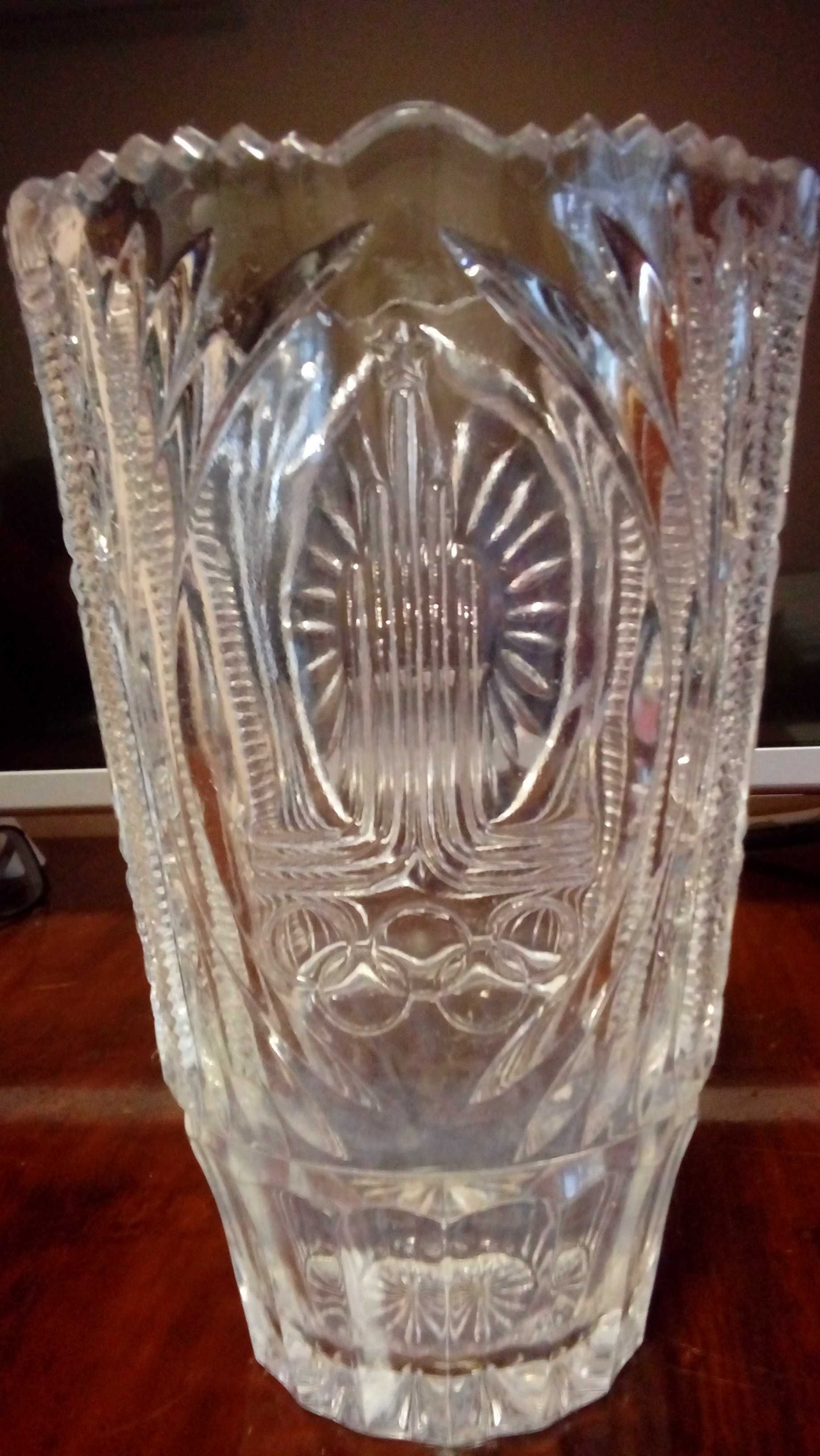 Хрустальная ваза Олимпиада-80
