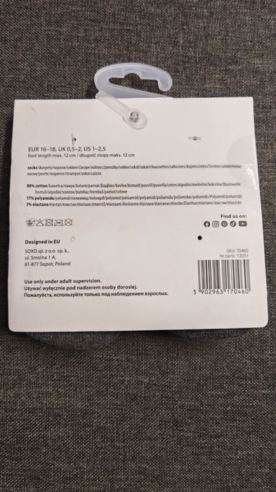 Skarpetki Soxo z grzechotkami
