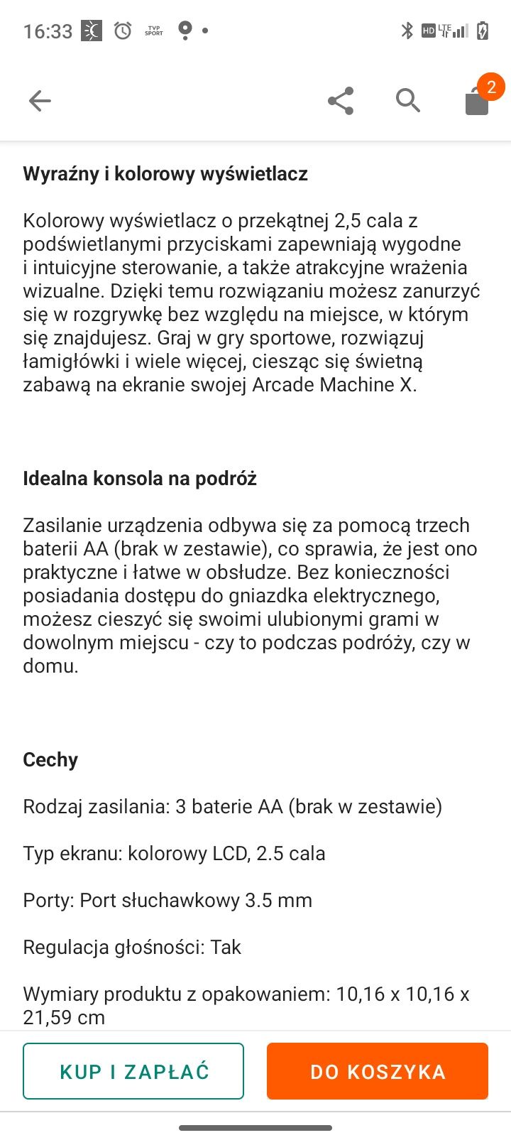 Konsola,automat do gier My Arcade Retro Machina. 200 gier! Dla dzieci.