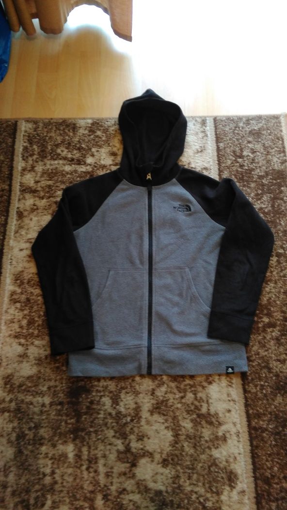 bluza polarowa dziecieca z kapturem(hoodie)The North Face haft logo